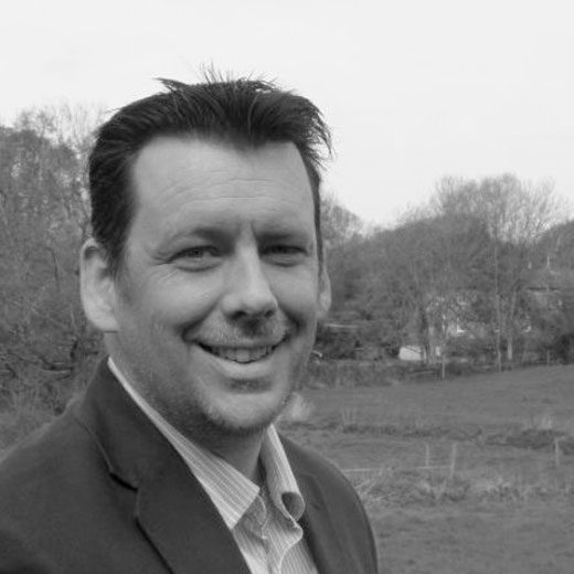A black and white profile image of marketing consultant, Paul Cranston