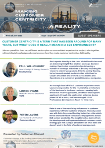 Meet the speakers for the Making Customer Centricity a Reality Panel Discussion