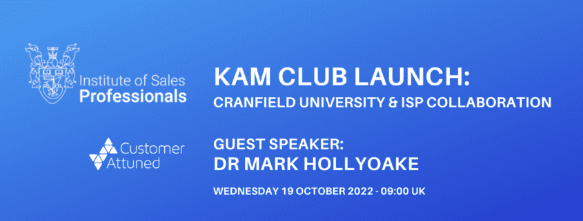 Institute of Professional Sales - KAM Club Launch image