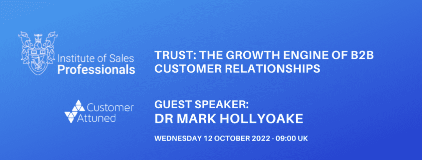 Trust: the growth engine of B2B customer relationships