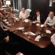 Senior business leaders meet around a table to discuss "Entrepreneurialism in B2B Sales", hosted by Customer Attuned